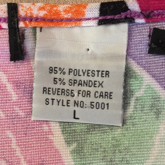 LUCKY BRAND. Colorful Top, embellished w/ Rhinestones. Size L. - Picture 6 of 11